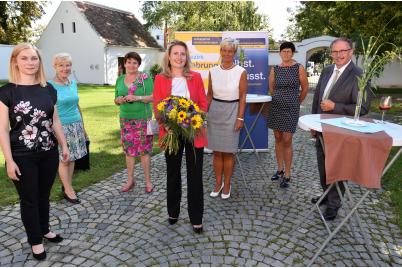 Frauenministerin Susanne Raab besuchte Hollabrunn