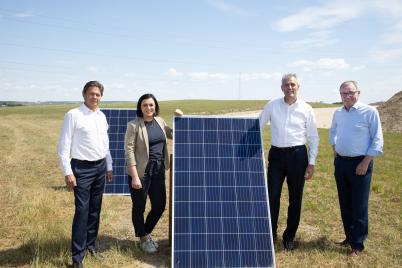 OMV und VERBUND starten den Bau der größten Flächen-Photovoltaikanlage in Österreich
