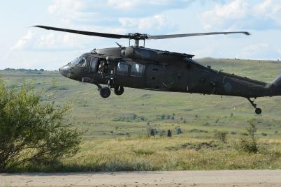 „Black Hawk“ Hubschrauber des Bundesheeres helfen bei der Beseitigung von Unwetterschäden