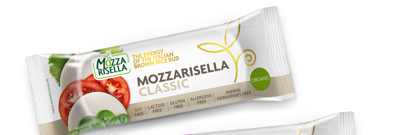 MozzaRisella, die vegane Käsealternative aus gekeimtem Bio-Vollkornreis