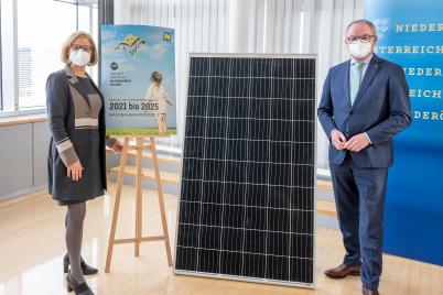 LH Mikl-Leitner und LH-Stellvertreter Pernkopf präsentierten Klima- und Energieprogramm 2021 - 2025