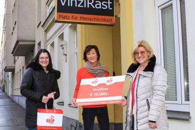 HELP mobile spendet 10.000 Euro an die Sozialgemeinschaft VinziRast
