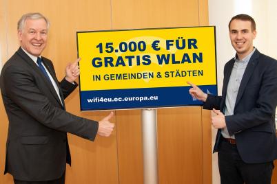 EU vergibt 15.000 Euro Förderung für gratis WLAN